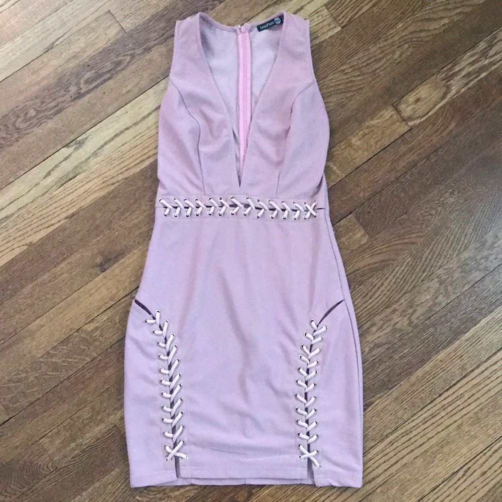 Boohoo Sexy lace-up dress